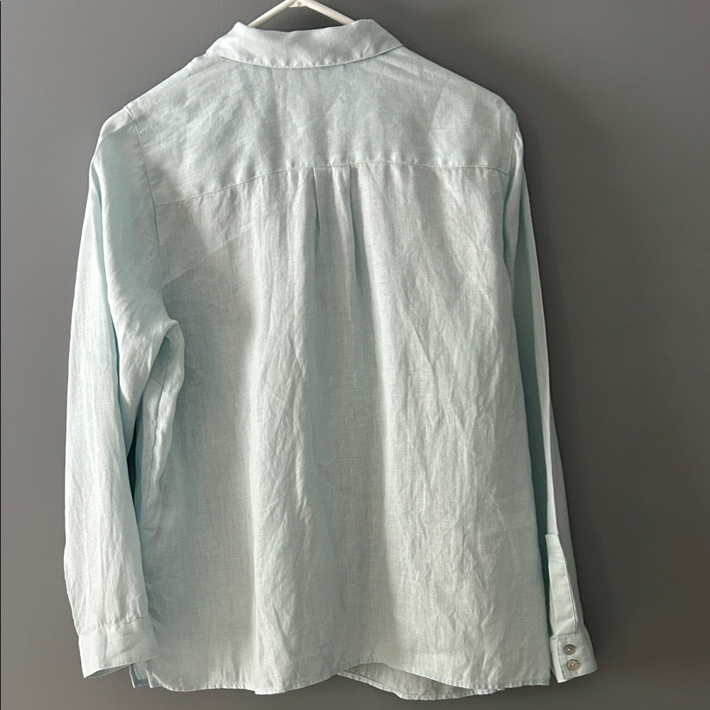 J. Jill Light Blue Button Down Shirt - Picture 6 of 6